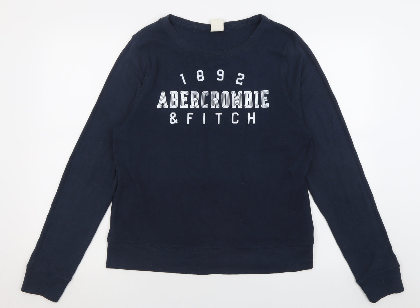 Abercrombie & Fitch Womens Blue  Polyester Pullover Sweatshirt Size L  Pullover