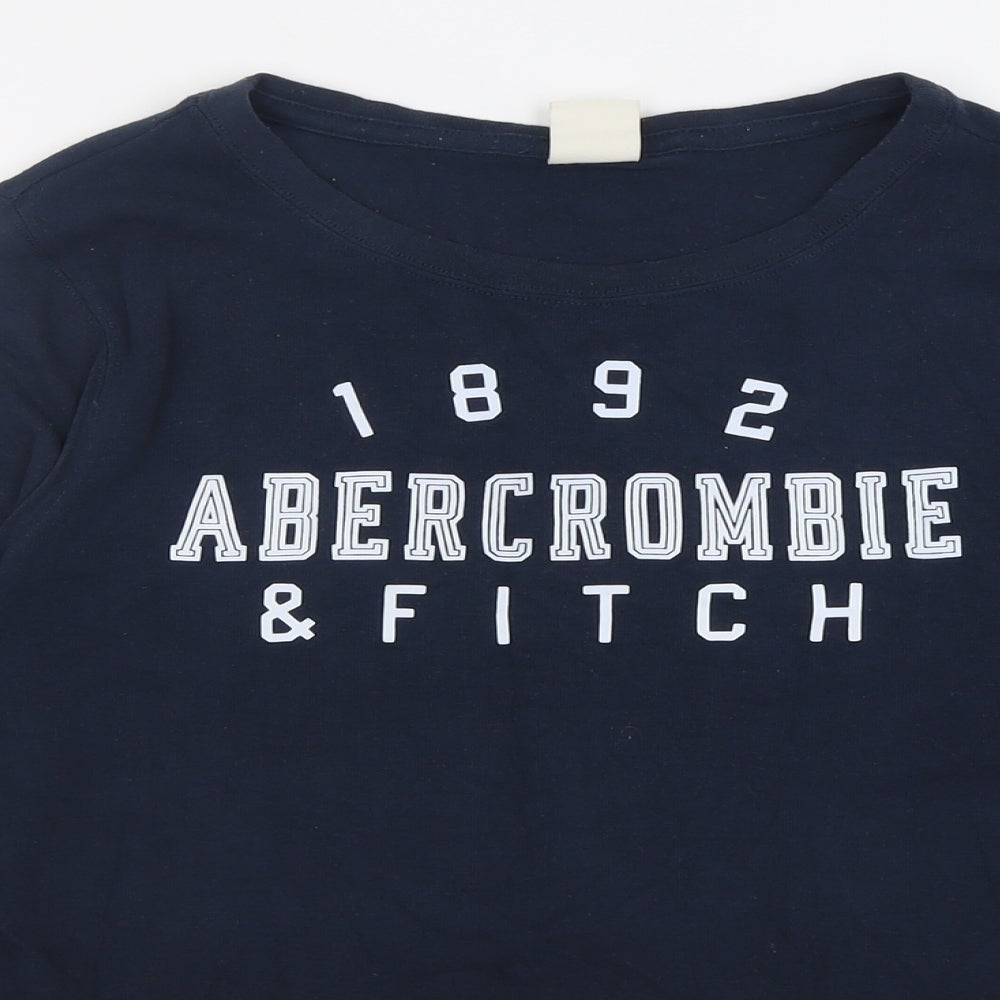 Abercrombie & Fitch Womens Blue  Polyester Pullover Sweatshirt Size L  Pullover
