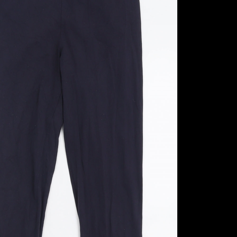 Marks and Spencer Womens Blue  Cotton Capri Leggings Size 10 L26 in