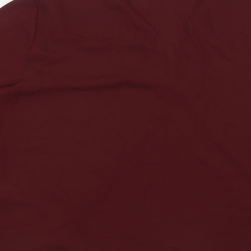 New Look Womens Red  Polyester Basic Blouse Size 20 V-Neck