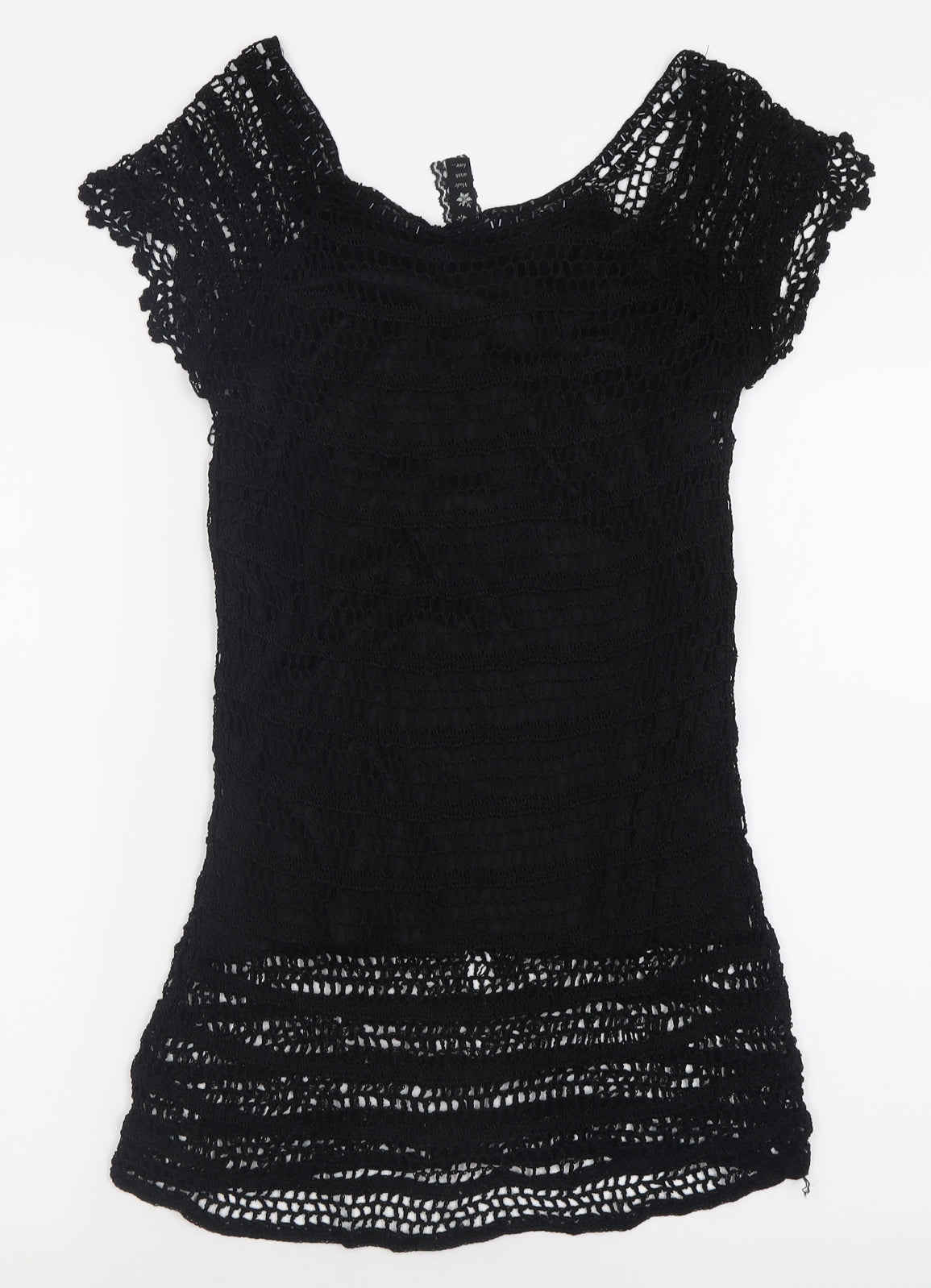 evie  Womens Black  Bamboo Basic T-Shirt Size 18 Scoop Neck