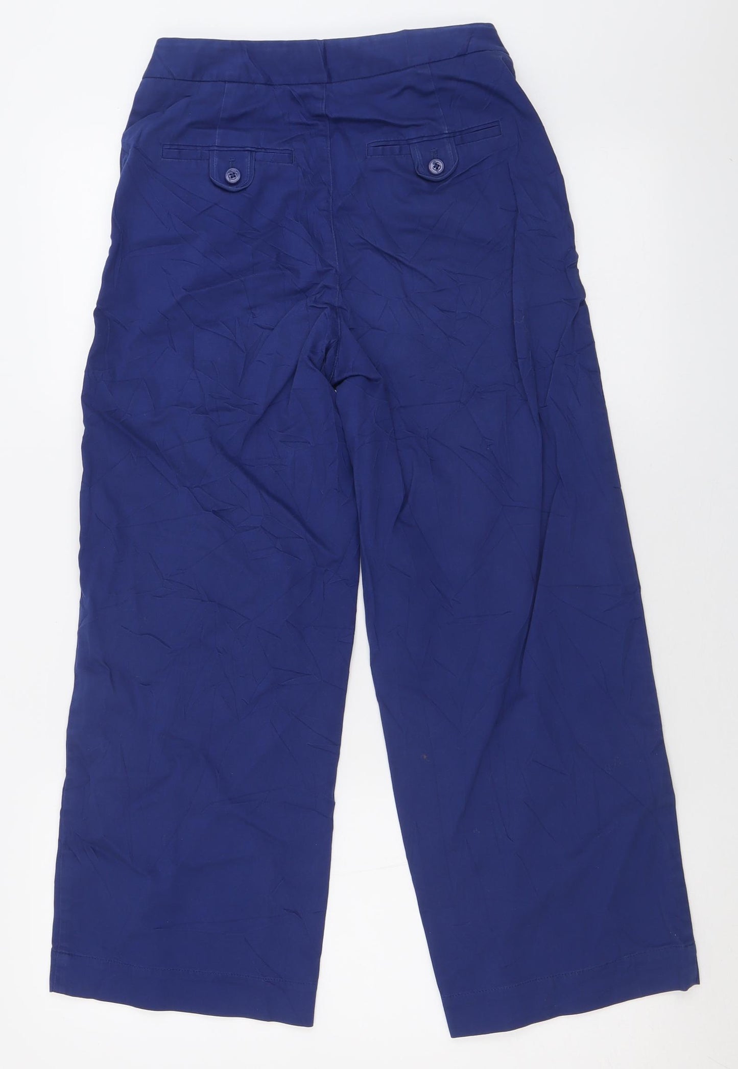 Talula Womens Blue  Cotton Trousers  Size 26 L25 in Regular Button