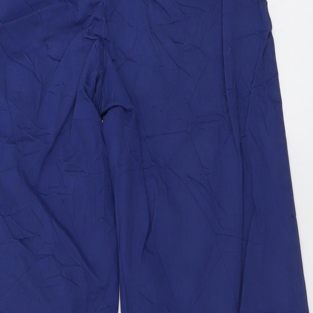Talula Womens Blue  Cotton Trousers  Size 26 L25 in Regular Button