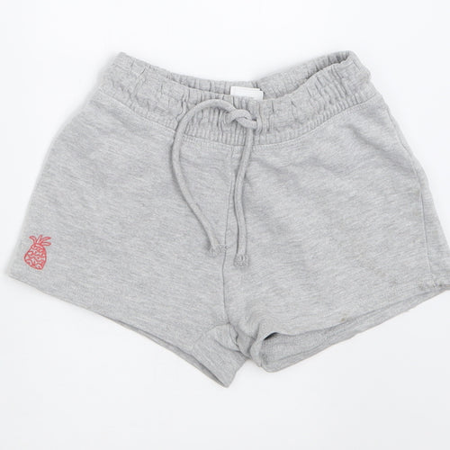 NEXT Boys Grey  Cotton Bermuda Shorts Size 7 Years  Regular Tie