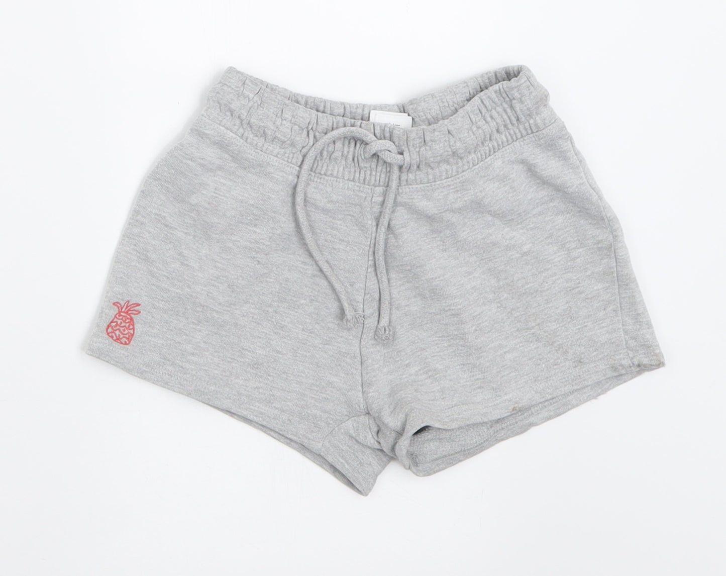 NEXT Boys Grey  Cotton Bermuda Shorts Size 7 Years  Regular Tie