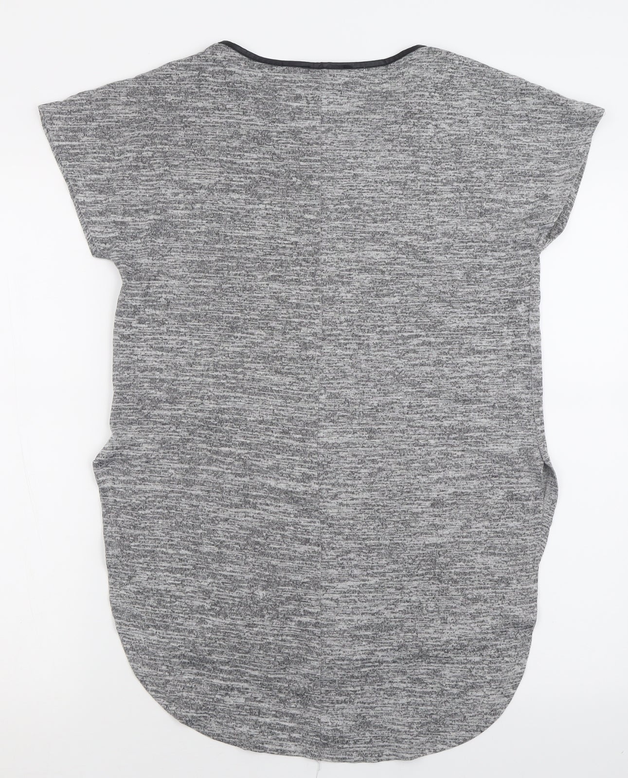 Primark Womens Grey  Polyester Basic T-Shirt Size 10 Crew Neck