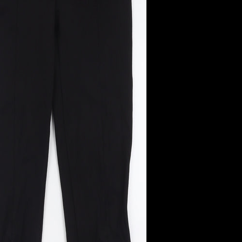 Zara Womens Black  Polyester Capri Trousers Size S L28 in Regular