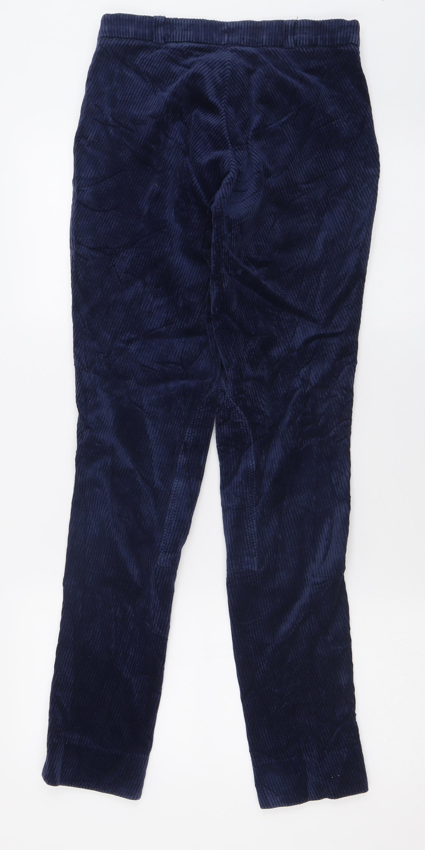 Rhodia Womens Blue  Polyamide Capri Trousers Size 28 L31 in Regular Hook & Eye