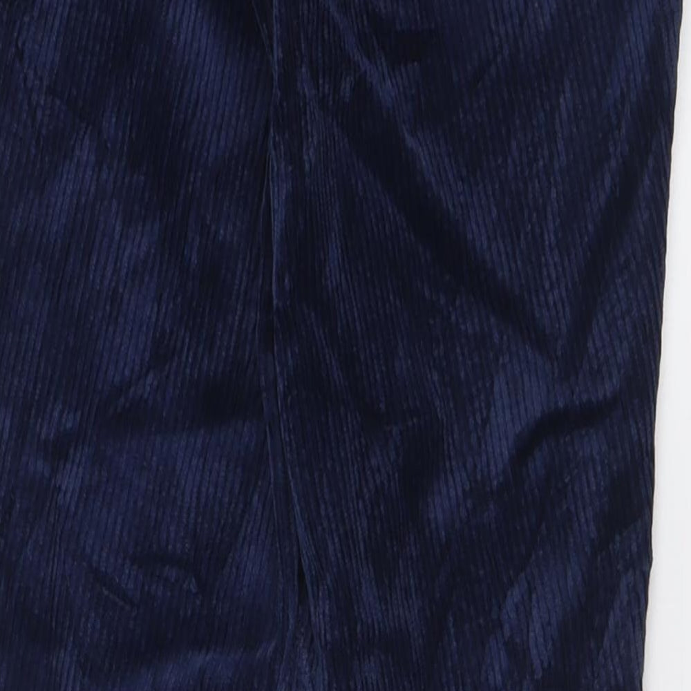 Rhodia Womens Blue  Polyamide Capri Trousers Size 28 L31 in Regular Hook & Eye