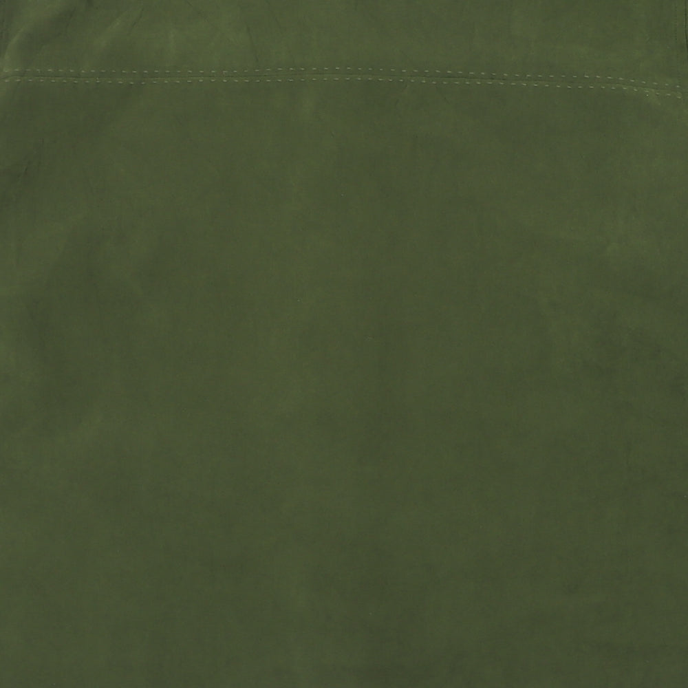 Jumper Womens Green  Polyester Basic Button-Up Size L Collared