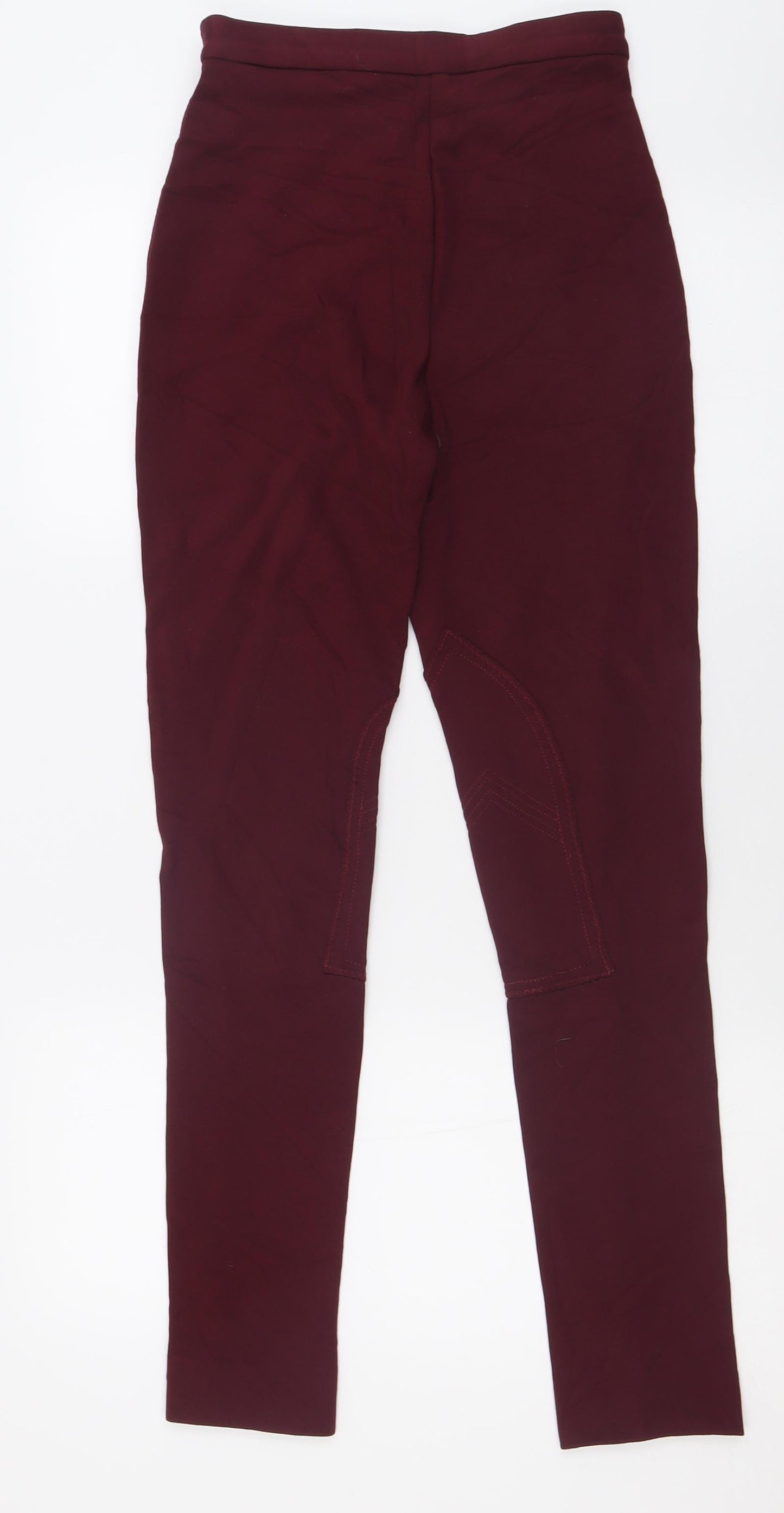 Requisite Womens Red  Nylon Capri Trousers Size 26 L29 in Regular Button