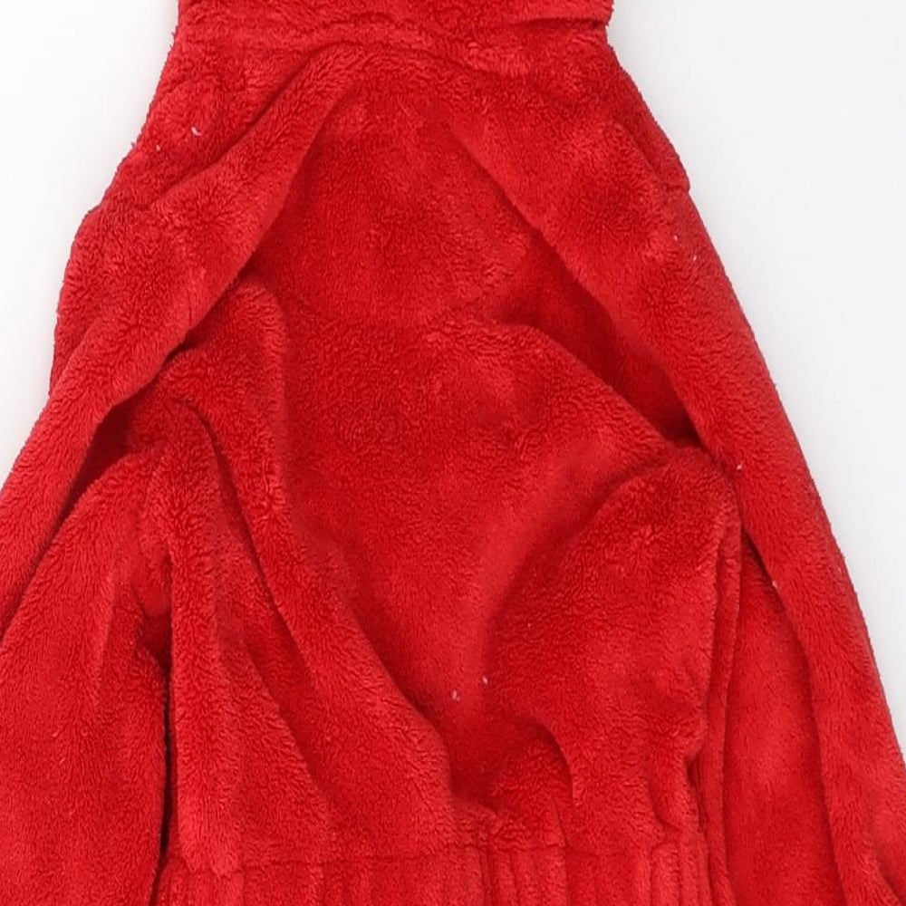 Disney Baby Girls Red Solid Polyester Kimono Gown Size 18-24 Months  Tie - Minnie mouse