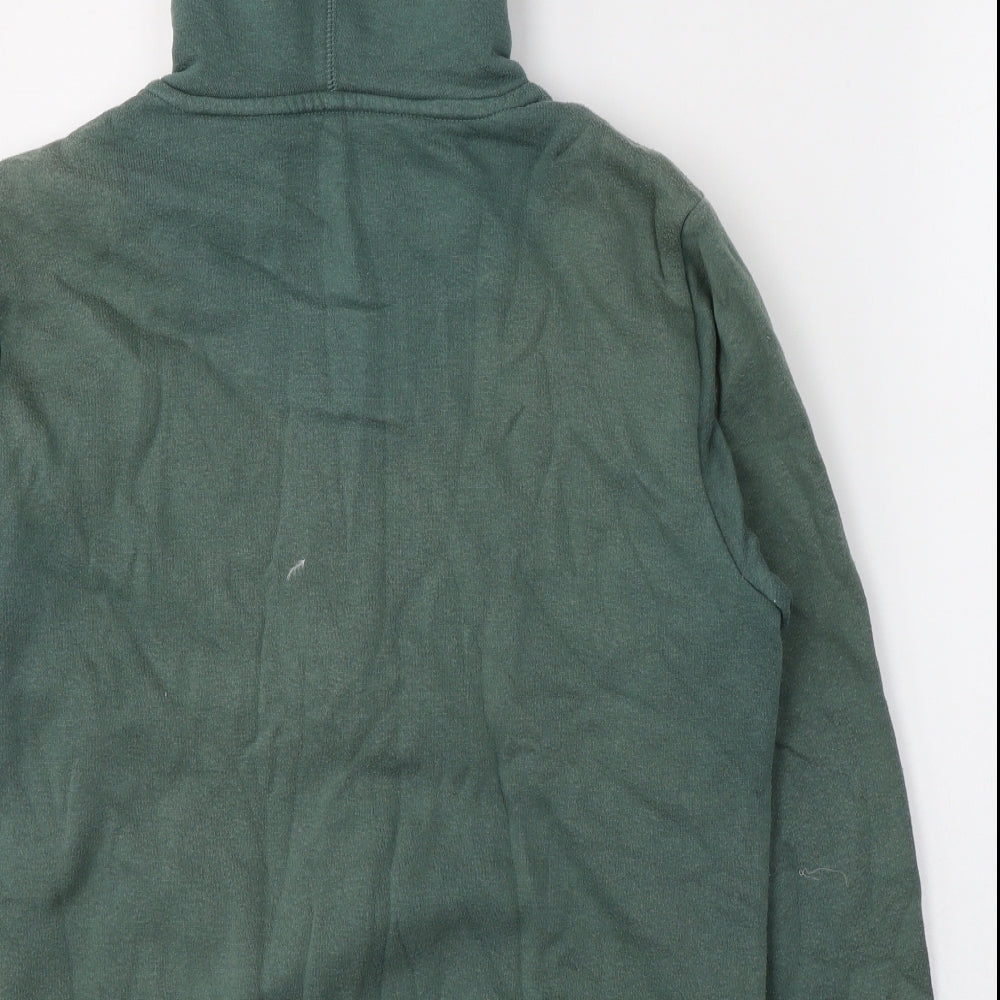 Crane Womens Green  Cotton Pullover Hoodie Size 12  Zip