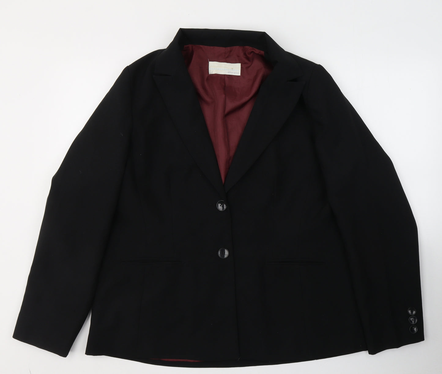 Amarento Womens Black   Jacket Blazer Size 18  Button
