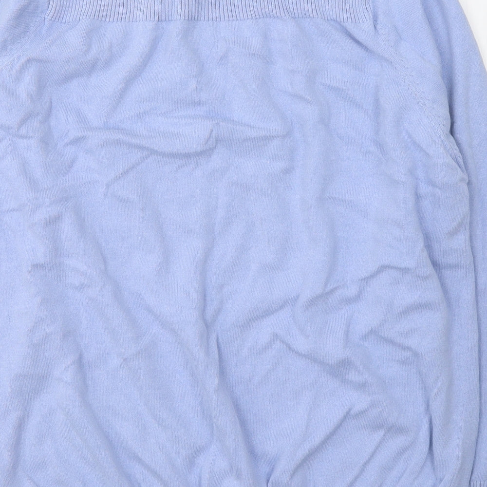 Pep&Co Womens Blue  Cotton Jersey T-Shirt Size 22 Round Neck