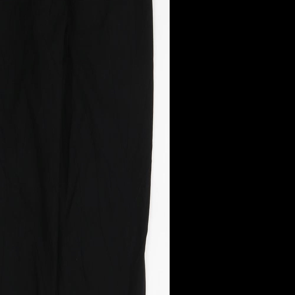 Robell Womens Black  Viscose Trousers  Size 12 L27 in Regular