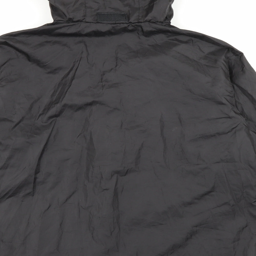 Denim Co Womens Black   Rain Coat Jacket Size 8  Zip