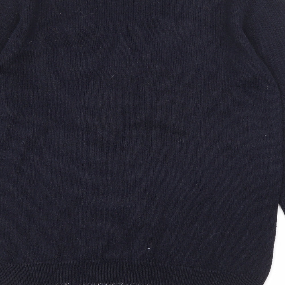 NEXT Womens Blue Crew Neck  Cotton Pullover Jumper Size 10   - Polar Bear Christmas Jumper