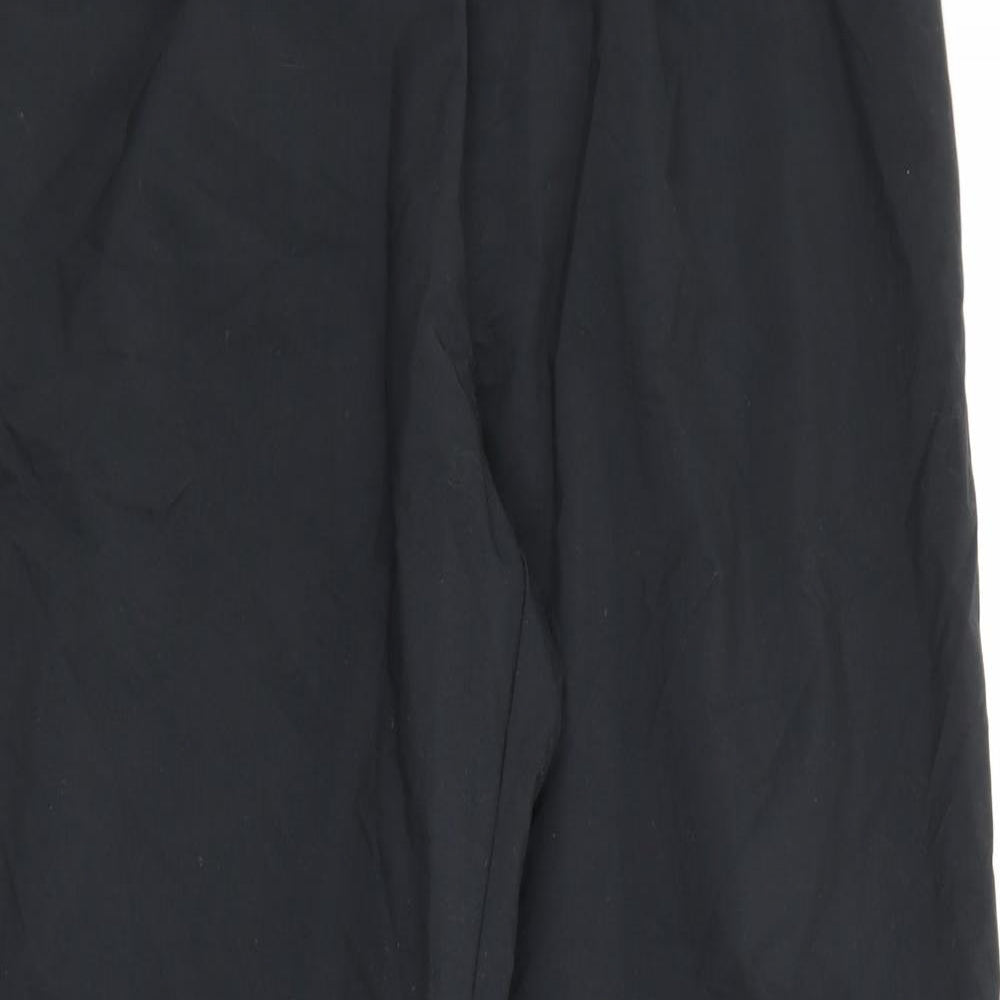 Marks and Spencer Mens Black  Polyamide Jogger Trousers Size 28 in L29 in Regular Tie