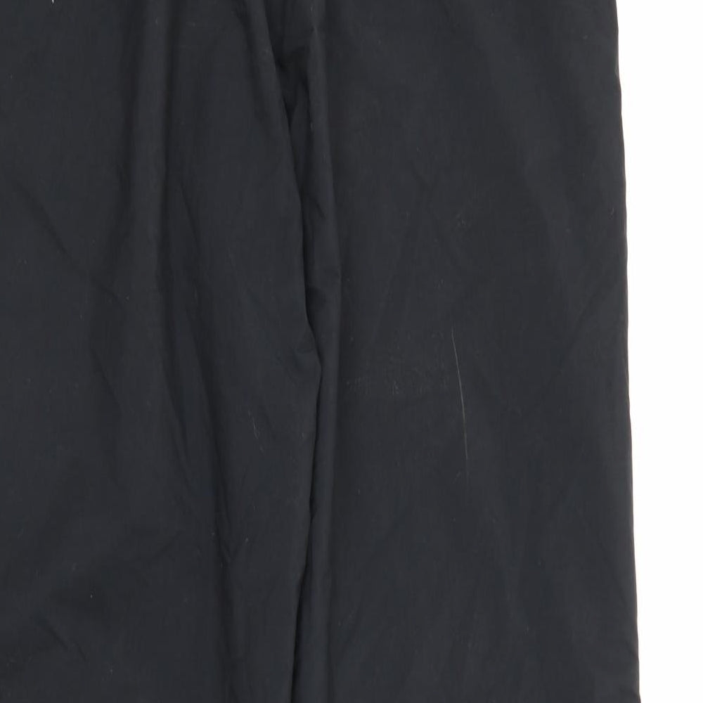 Marks and Spencer Mens Black  Polyamide Jogger Trousers Size 28 in L29 in Regular Tie