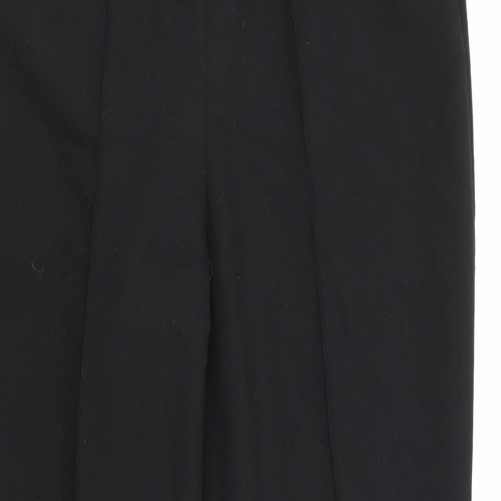 Bonmarché Womens Black  Polyester Trousers  Size 12 L24 in Regular
