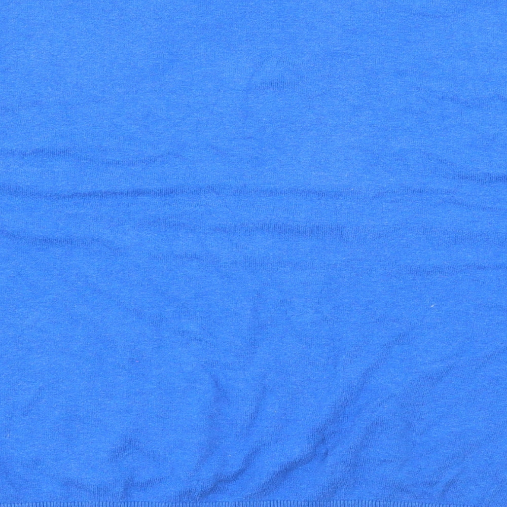 F&F Mens Blue Crew Neck  Cotton Pullover Jumper Size 2XL