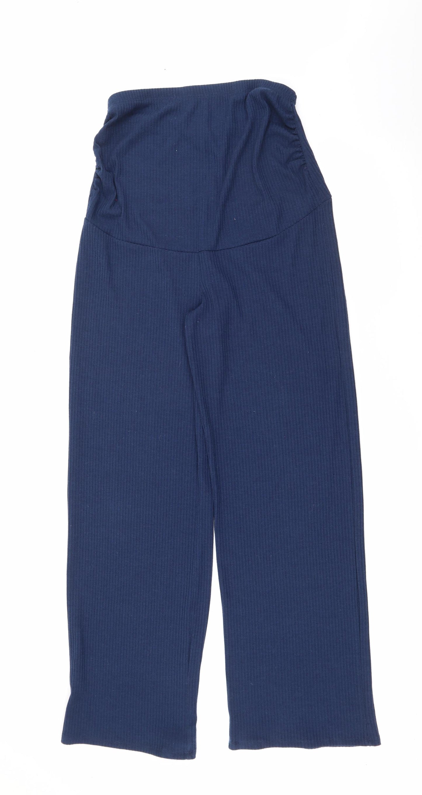 Primark Womens Blue  Polyester Jogger Trousers Size 10 L30 in Regular  - Maternity