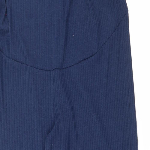 Primark Womens Blue  Polyester Jogger Trousers Size 10 L30 in Regular  - Maternity