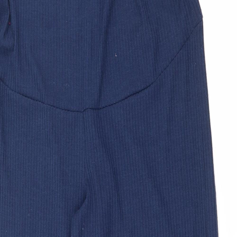 Primark Womens Blue  Polyester Jogger Trousers Size 10 L30 in Regular  - Maternity