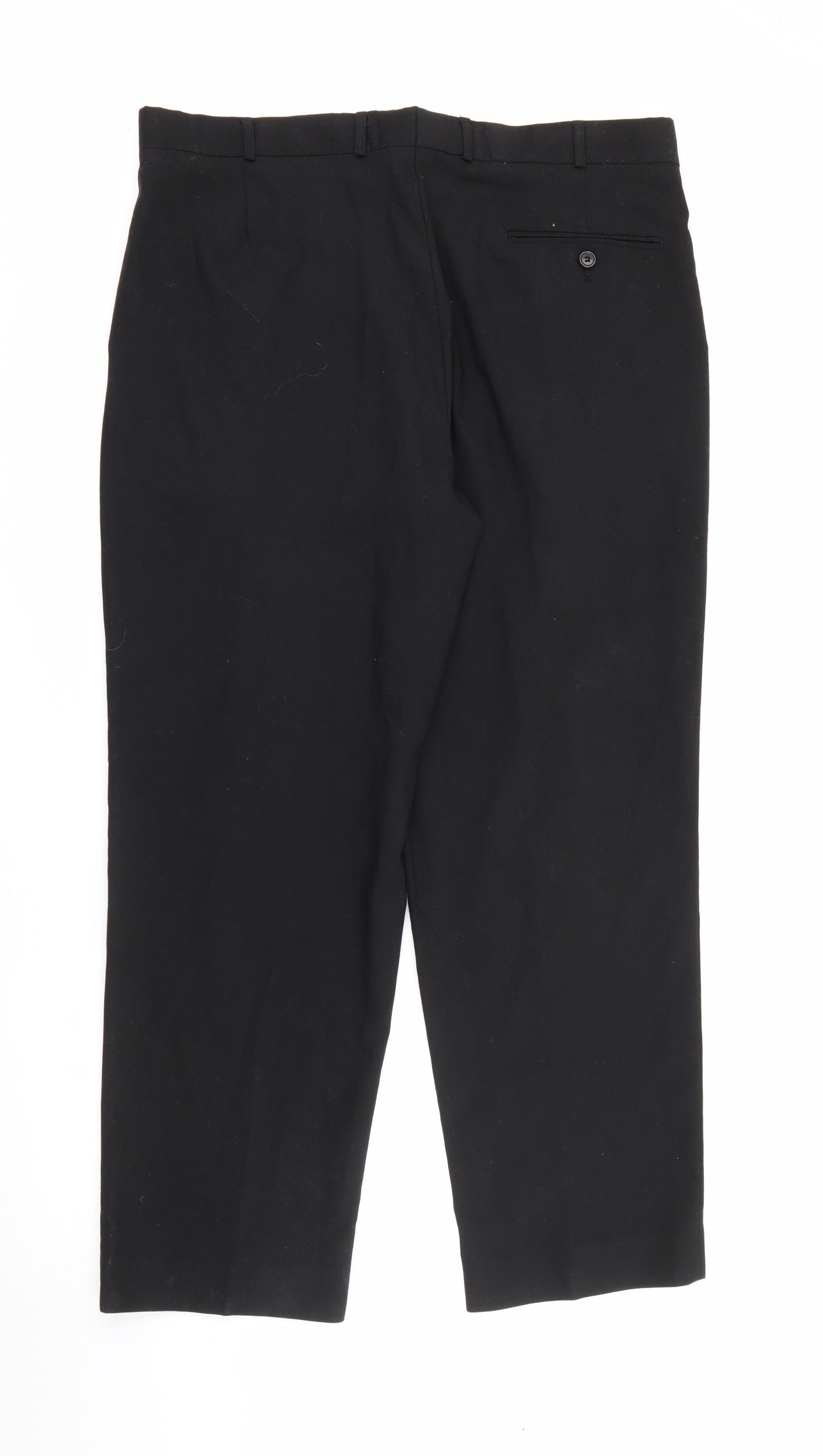 Primark Mens Black  Polyester Dress Pants Trousers Size 38 L28 in Regular Zip