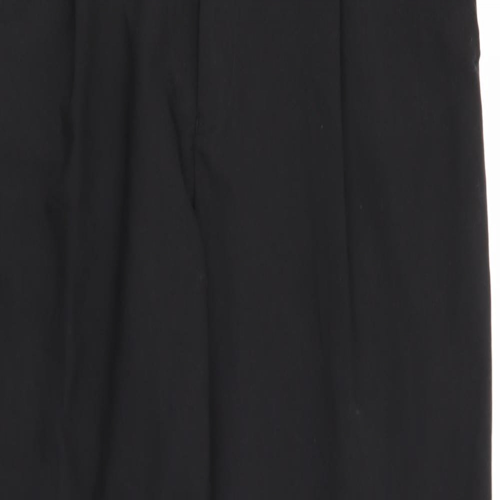 Primark Mens Black  Polyester Dress Pants Trousers Size 38 L28 in Regular Zip