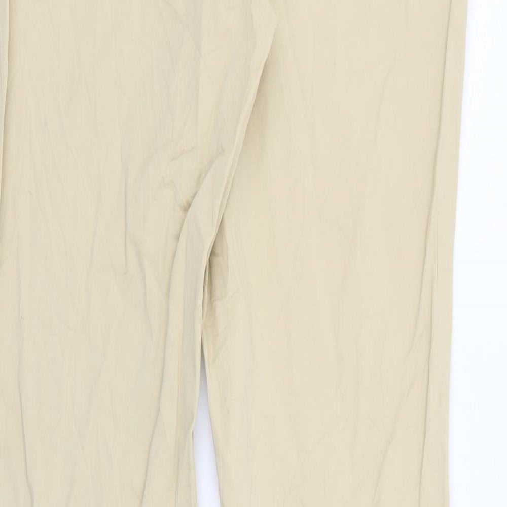 Vineyard Vines Womens Beige  Cotton Chino Trousers Size 10 L30 in Regular Button