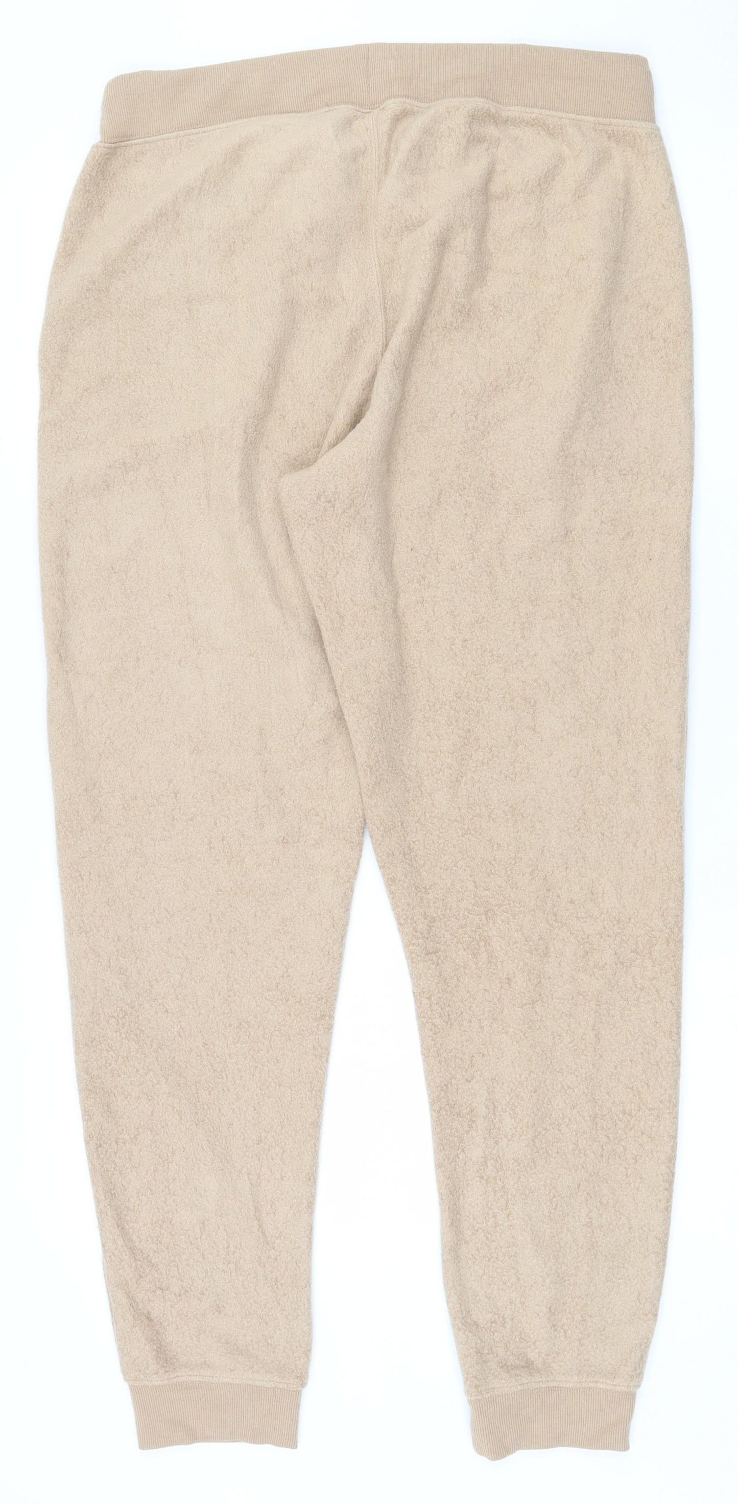 Primark Womens Brown  Polyester Jogger Trousers Size 12 L30 in Regular Drawstring - 12-14