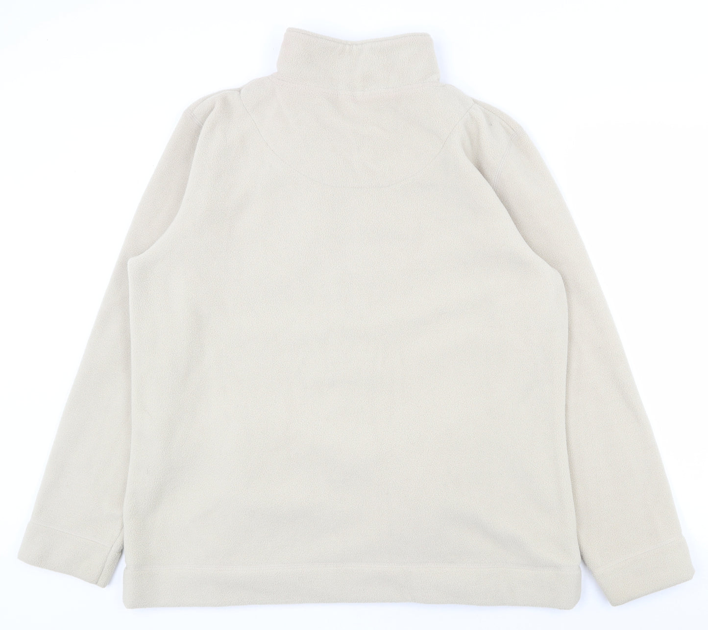 J4 Womens Beige  100% Polyester Full Zip Sweatshirt Size XL  Zip