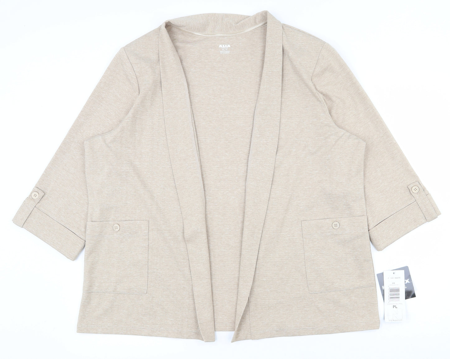 Alia Womens Beige   Jacket  Size L