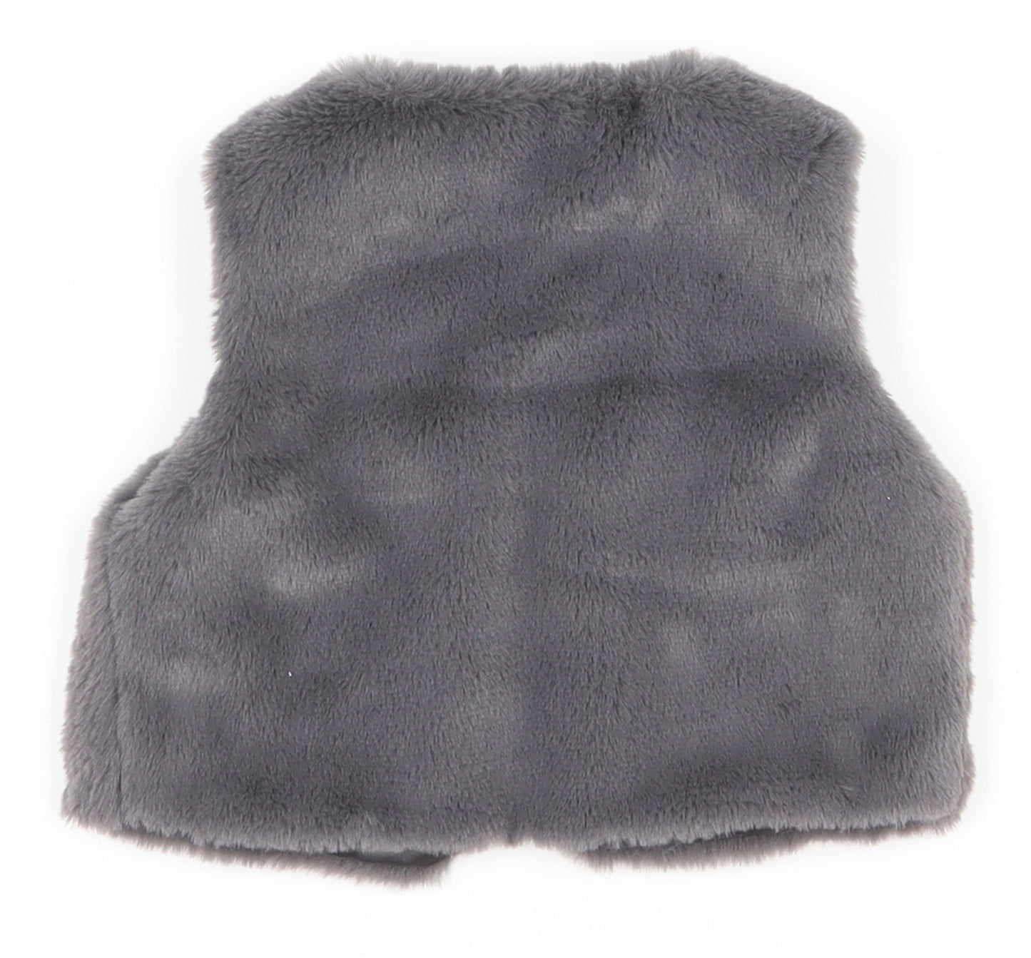 Primark Girls Grey   Gilet Waistcoat Size 12-18 Months   Button