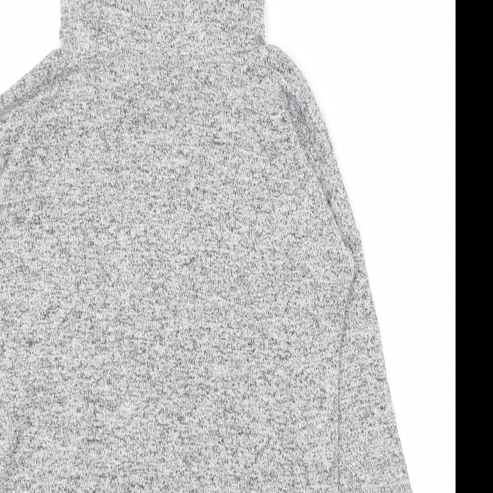 TU Girls Grey Houndstooth Polyester Pullover Hoodie Size 10 Years  Pullover