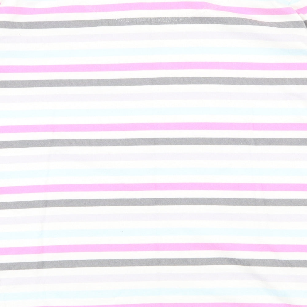 Joules Womens Multicoloured Striped 100% Cotton Basic T-Shirt Size 18 Boat Neck