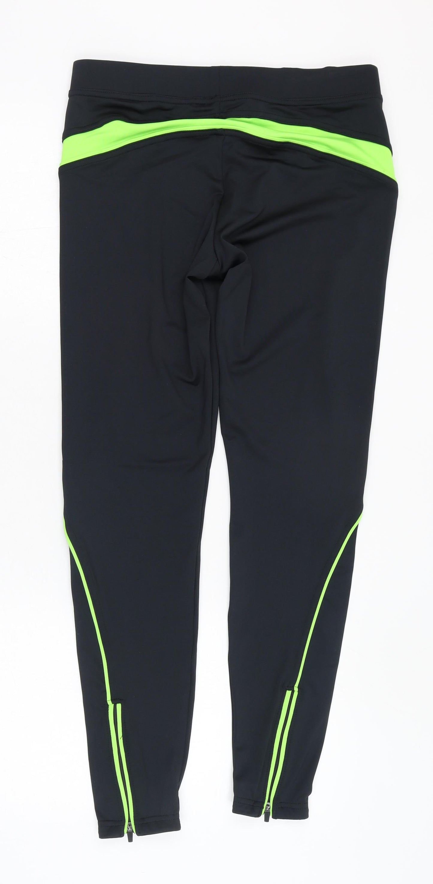 MusclePharm Womens Black  Polyester Jogger Leggings Size M L28 in