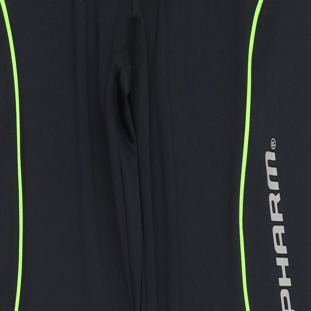 MusclePharm Womens Black  Polyester Jogger Leggings Size M L28 in