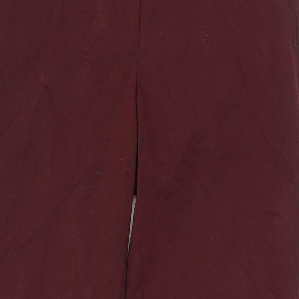 Dorothy Perkins Womens Purple  Polyester Trousers  Size 8 L26 in Regular Zip