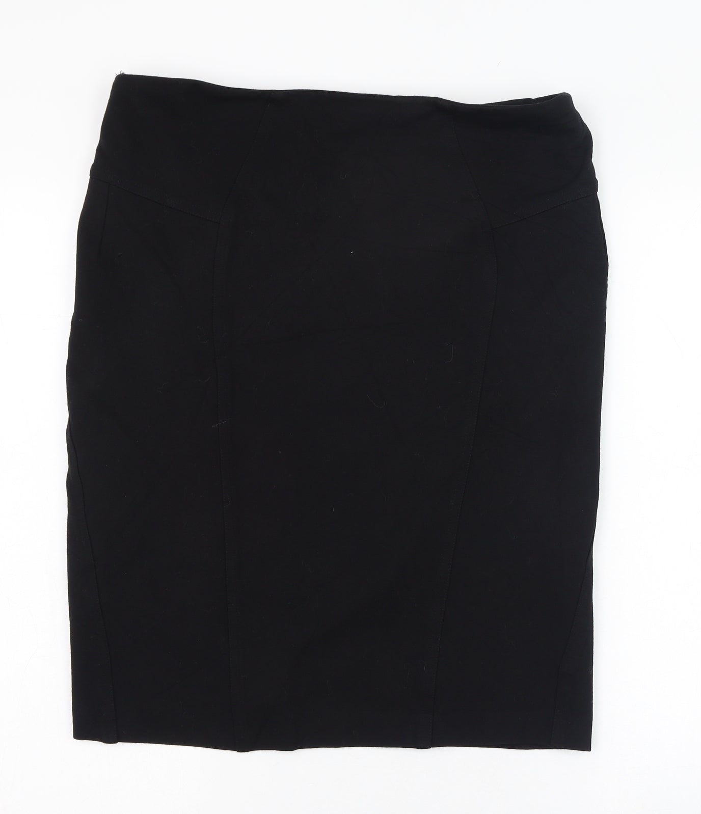 TU Womens Black  Viscose Bandage Skirt Size 16   Zip