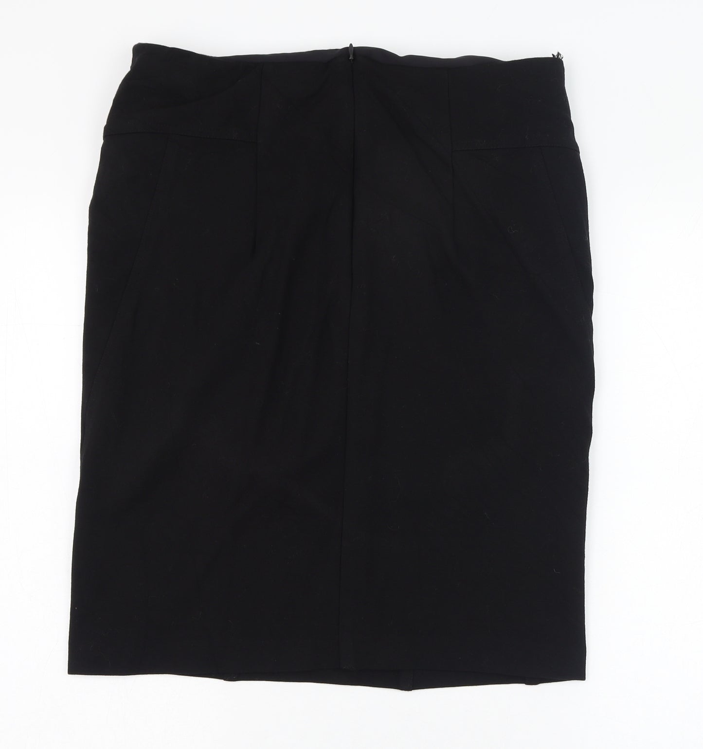 TU Womens Black  Viscose Bandage Skirt Size 16   Zip