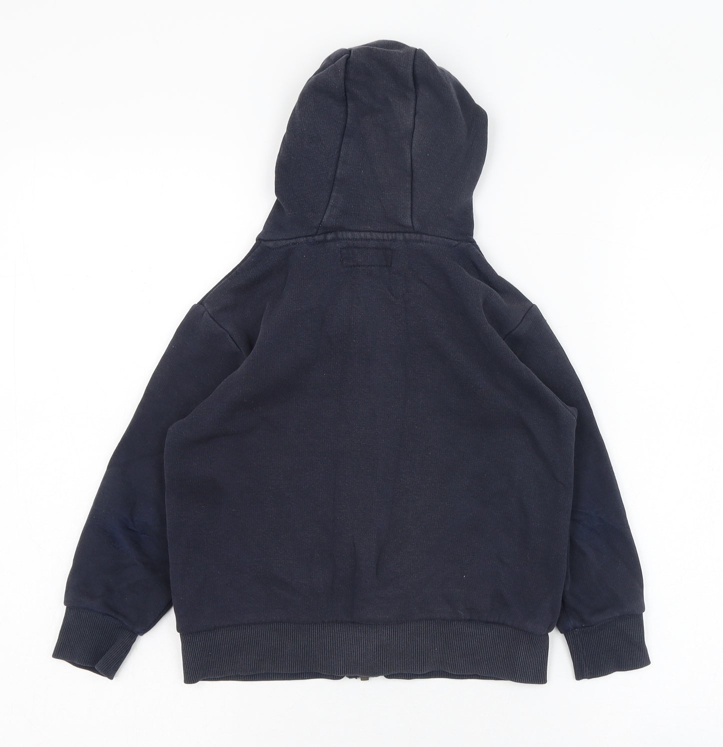 NEXT Boys Blue  Cotton Full Zip Hoodie Size 4 Years  Zip