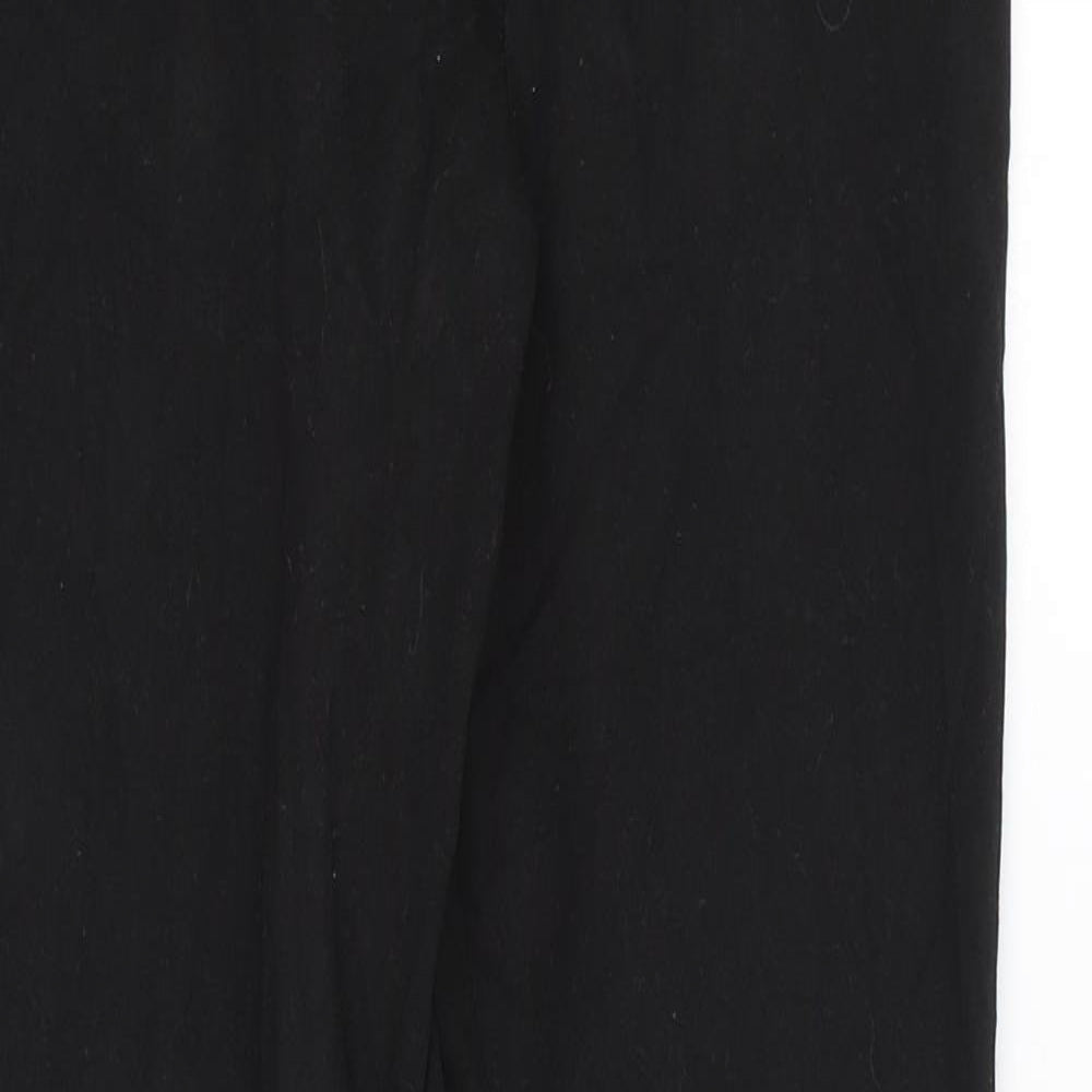 George Boys Black  Polyester  Trousers Size 11-12 Years  Regular Zip
