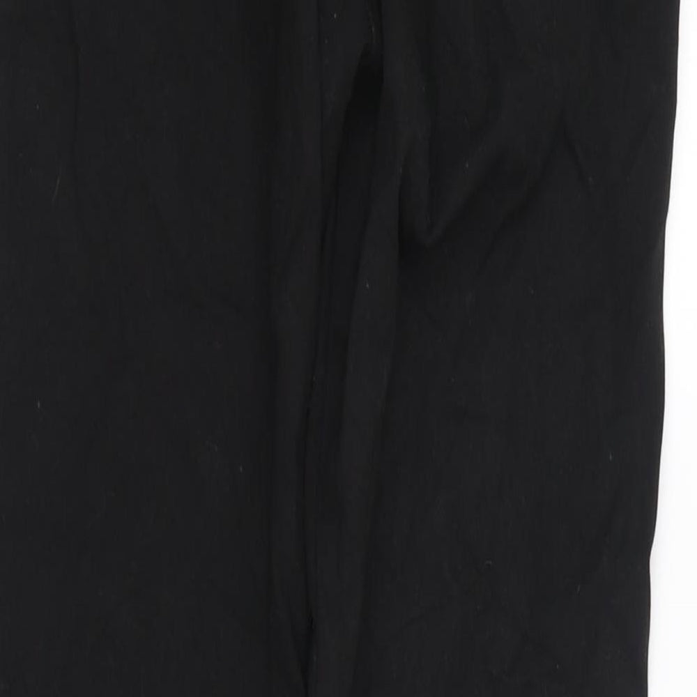 George Boys Black  Polyester  Trousers Size 11-12 Years  Regular Zip