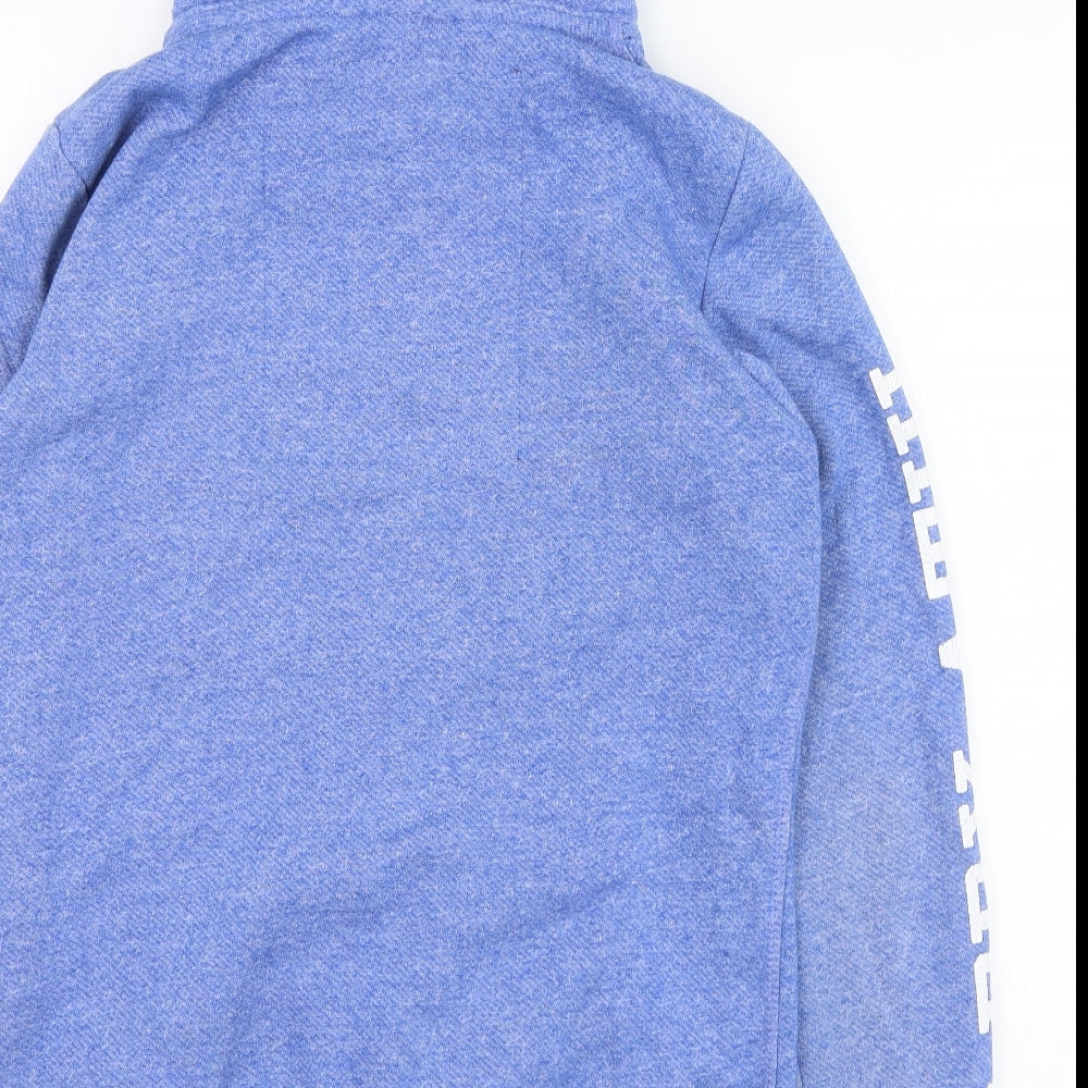 Superdry Mens Blue  Cotton Full Zip Hoodie Size XL