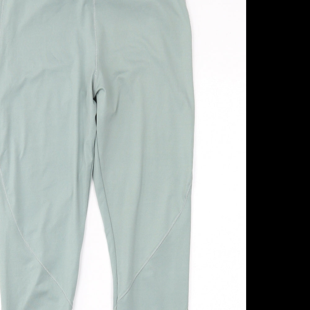 Weekday Womens Green  Polyester Capri Leggings Size M L28 in