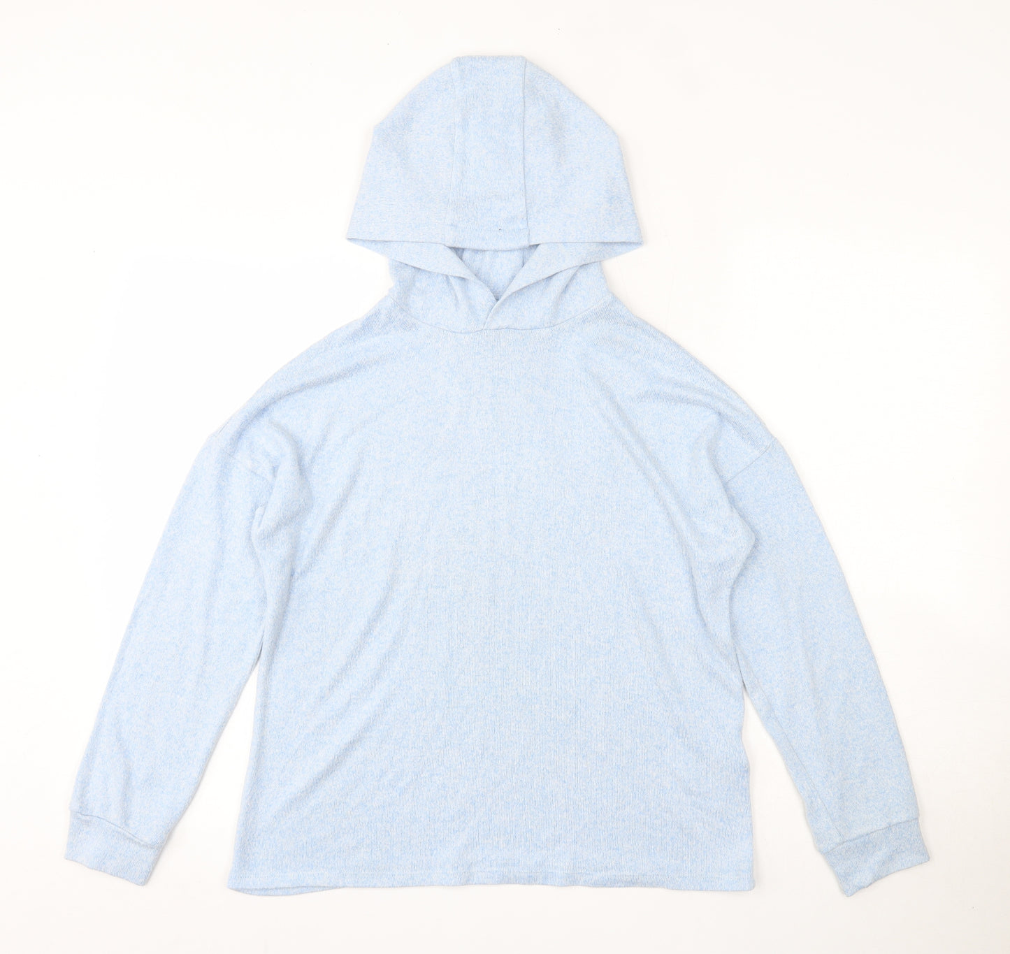 Marks and Spencer Girls Blue Round Neck  Viscose Pullover Jumper Size 11-12 Years