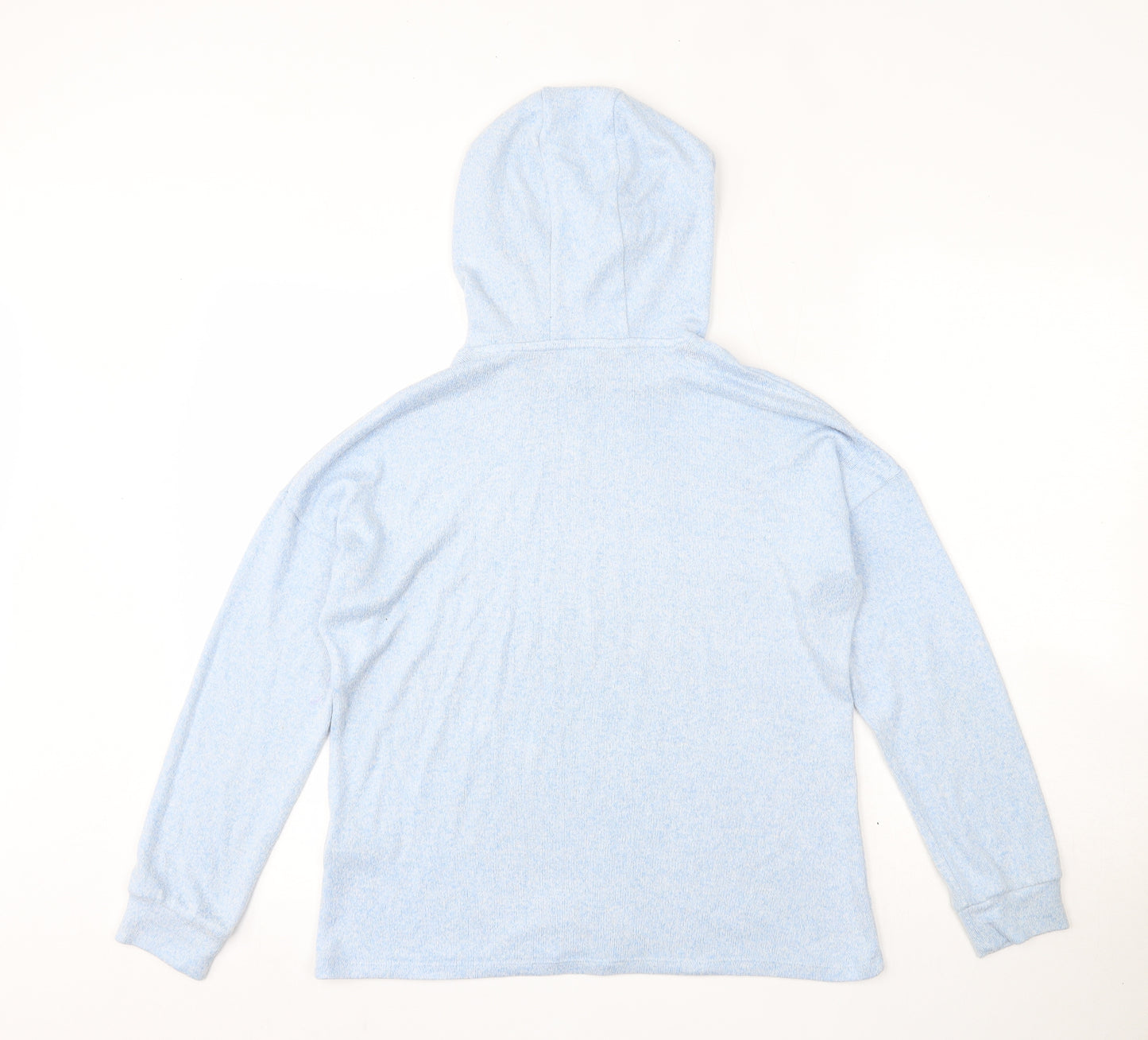 Marks and Spencer Girls Blue Round Neck  Viscose Pullover Jumper Size 11-12 Years